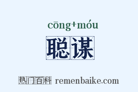 聪谋是什么意思的图片